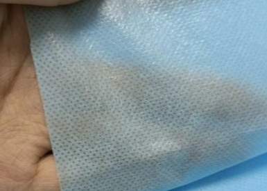 PP+PE Laminated Nonwoven Fabric For Disposable Blue Isolation Gowns