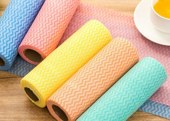 comprar Tela no tejida de Spunlace del grano ondulado respetuosa del medio ambiente para los trapos de la mano online manufacture