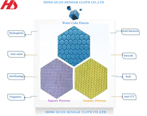 comprar Cubo de agua de tejido no tejido hexagonal / cuadrado / diseño de sésamo online manufacture