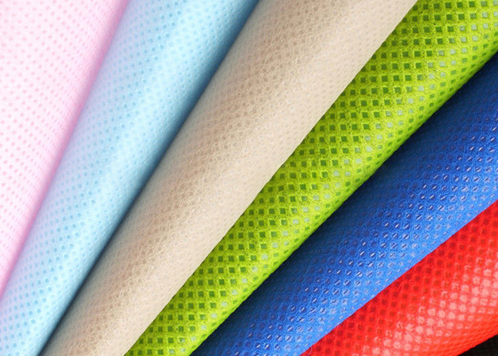 comprar Tela no tejida de Spunbond del poliéster amistoso de Eco para los bolsos que hacen compras no tóxicos online manufacture