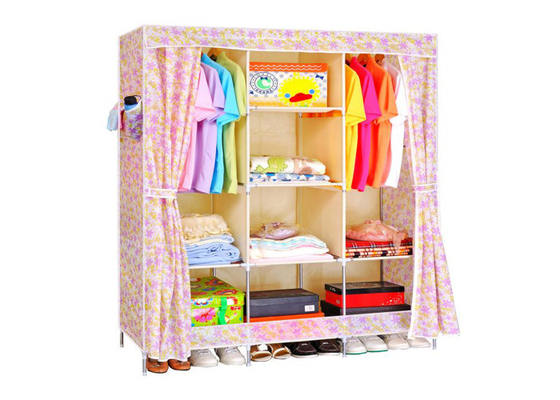 comprar A prueba de polvo portátil no tejido plástico plegable del diseño del dormitorio para el gabinete del guardarropa online manufacture