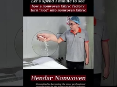 ¿Convertir el arroz en tejido no tejido?