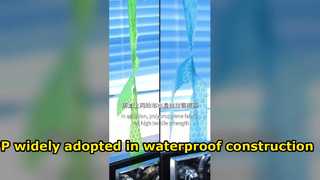 El polipropileno se adopta ampliamente en la construcción impermeable.